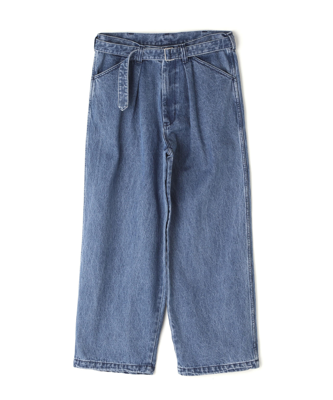 B omnivore/ビーオムニボー DENIM BELT LOOSE PANTS