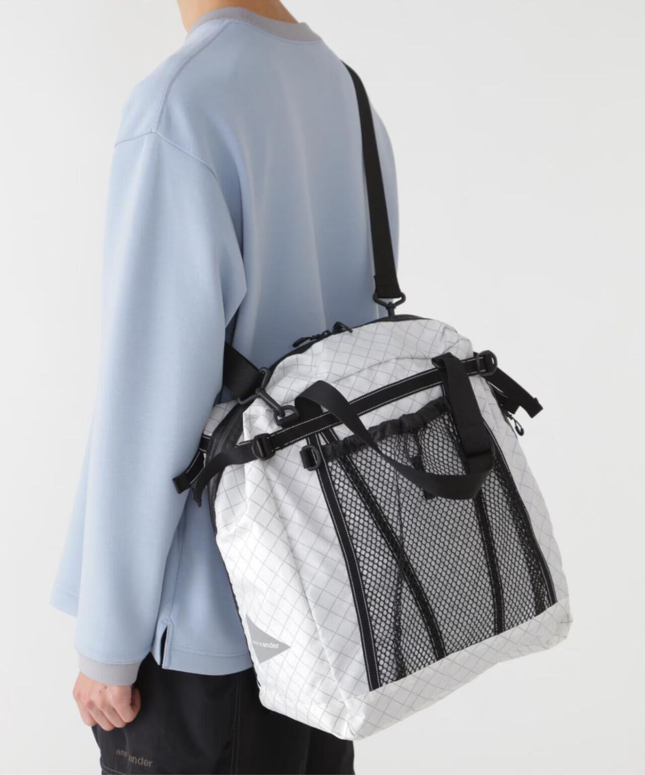 and wander/アンドワンダー ECOPAK 30L 3way tote bag