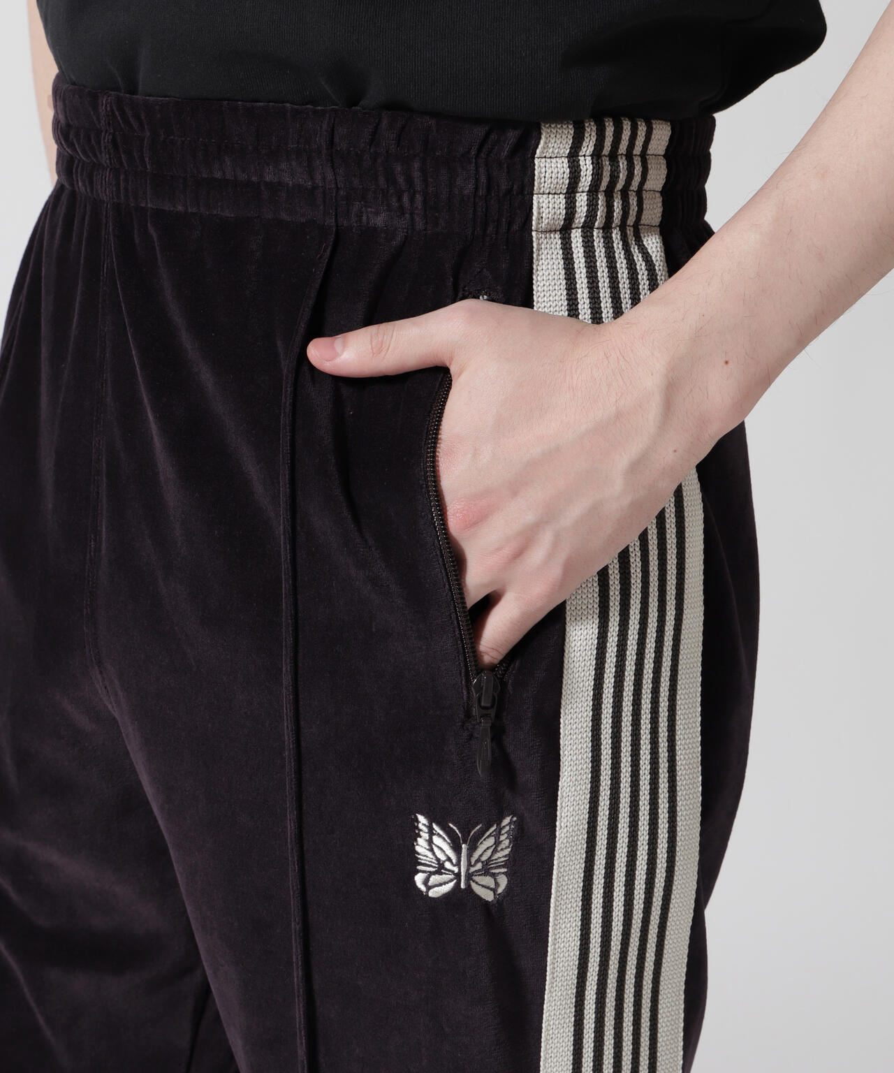 Needles/ニードルズ Narrow Track Pant - C/PE Velour