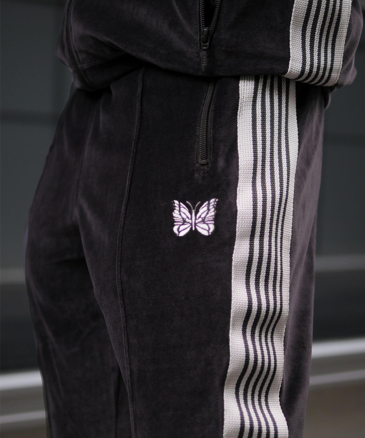 Needles/ニードルズ Narrow Track Pant - C/PE Velour