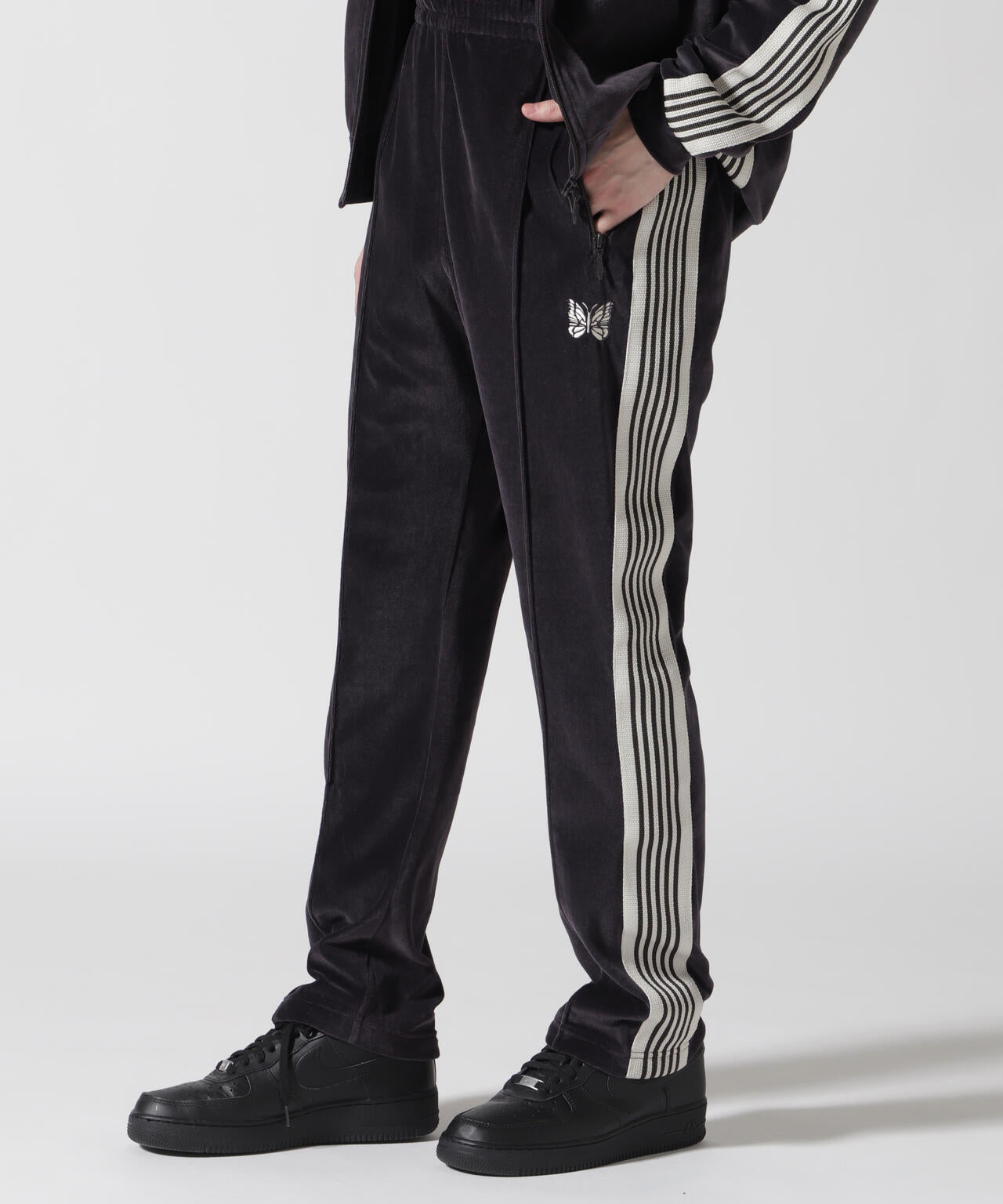 Needles/ニードルズ Narrow Track Pant - C/PE Velour