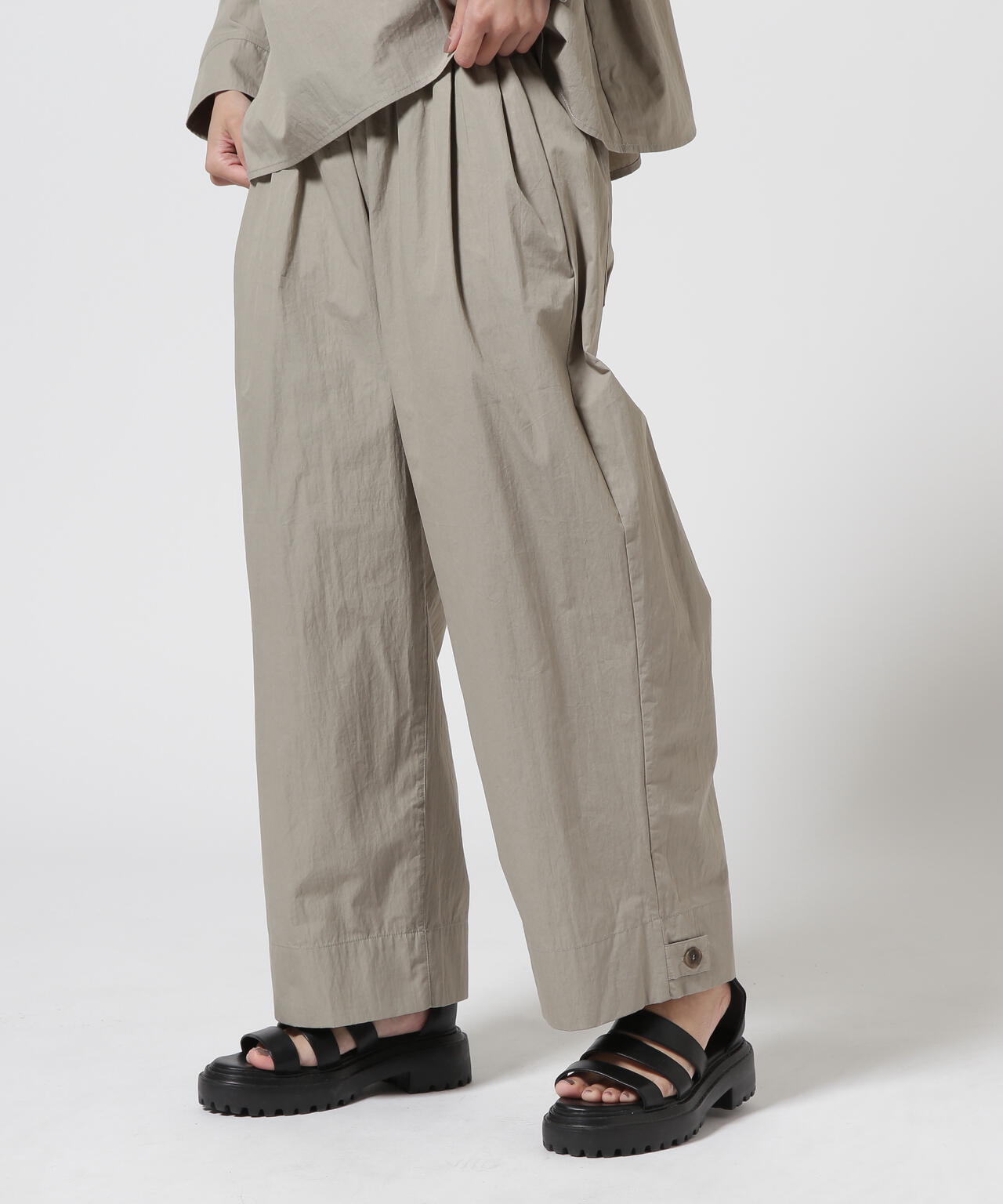 B omnivore/ビーオムニボー ワッシャーワイドパンツ