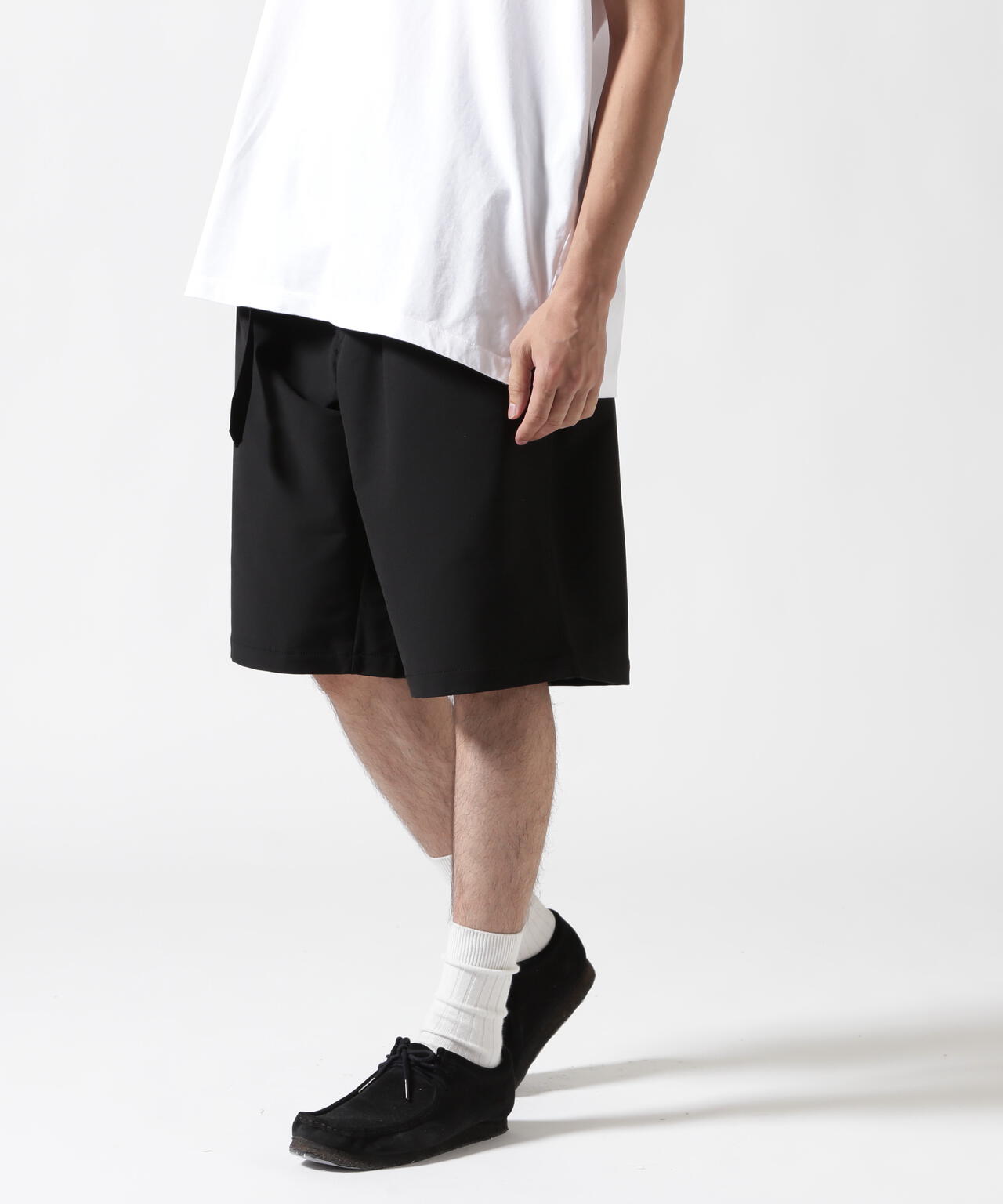B omnivore/ビーオムニボー PS BELT SHORTS PSベルトショーツ