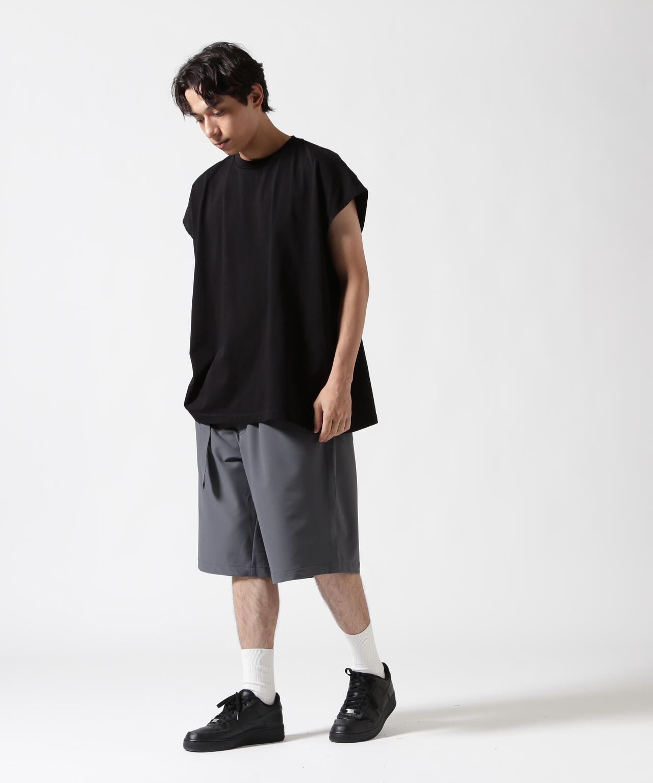 B omnivore/ビーオムニボー PS BELT SHORTS PSベルトショーツ