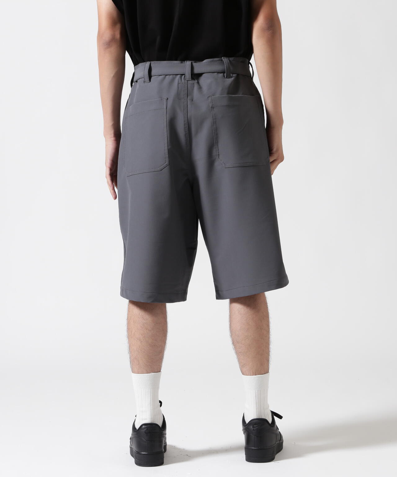 B omnivore/ビーオムニボー PS BELT SHORTS PSベルトショーツ