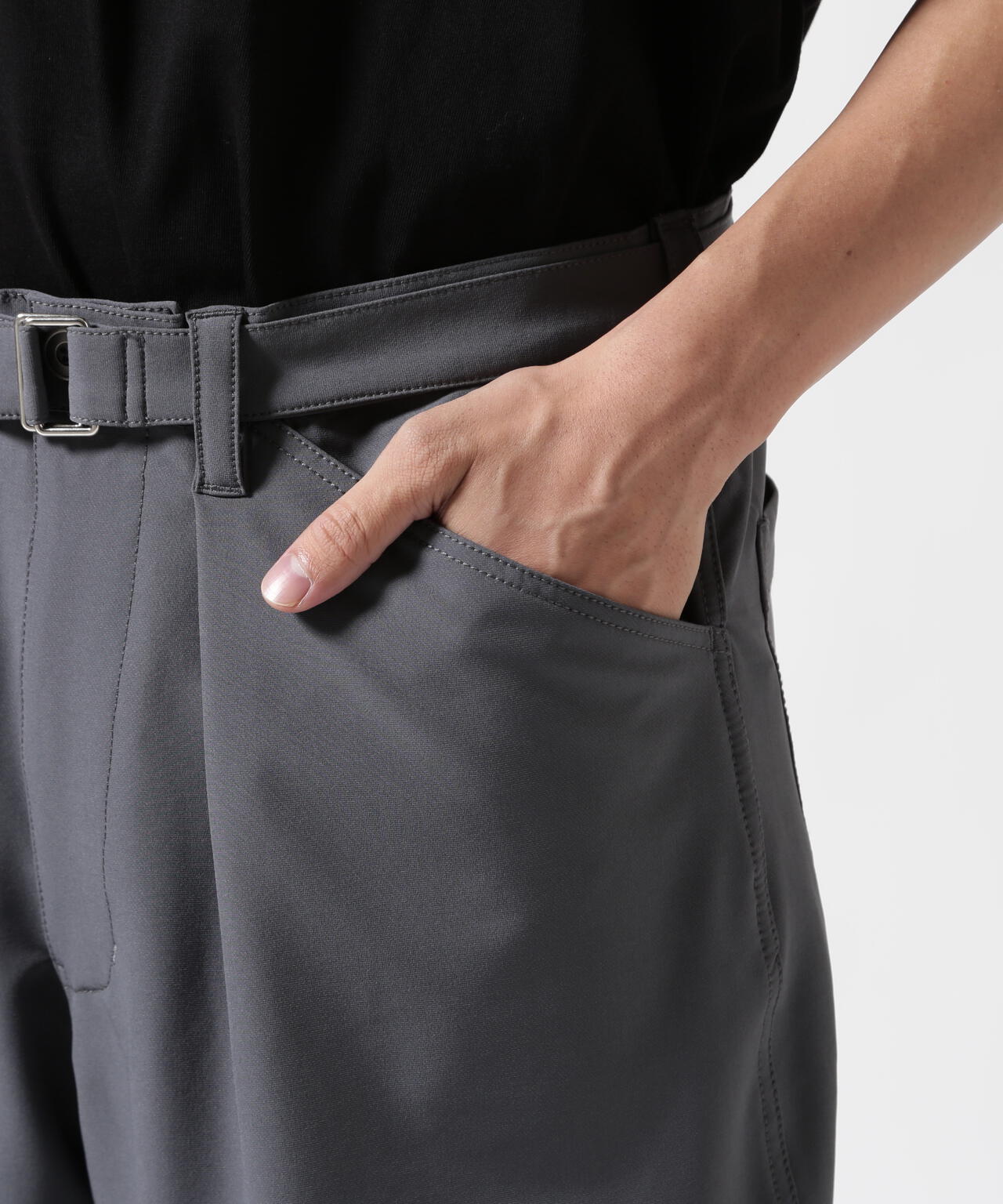 B omnivore/ビーオムニボー PS BELT SHORTS PSベルトショーツ