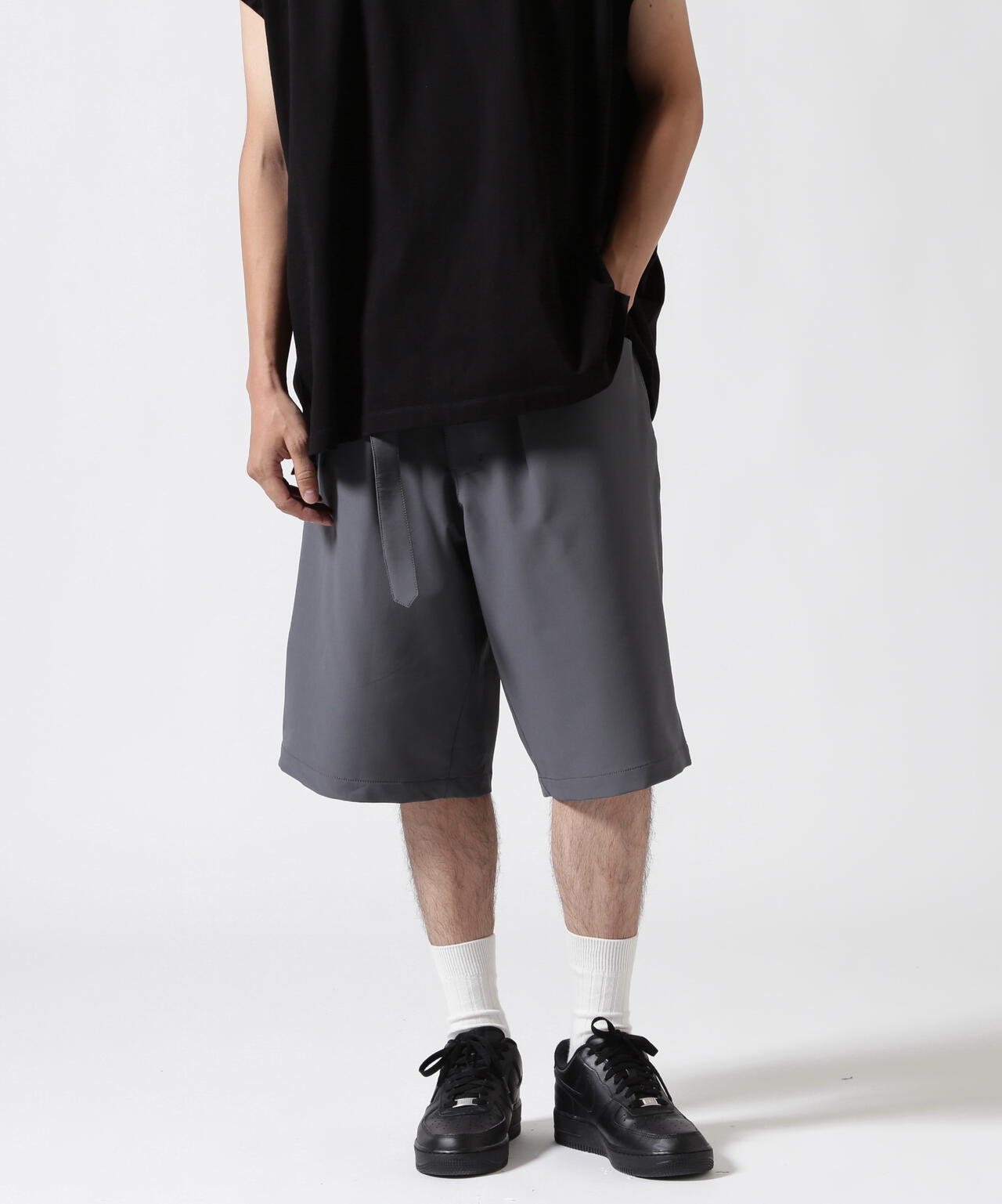 B omnivore/ビーオムニボー PS BELT SHORTS PSベルトショーツ