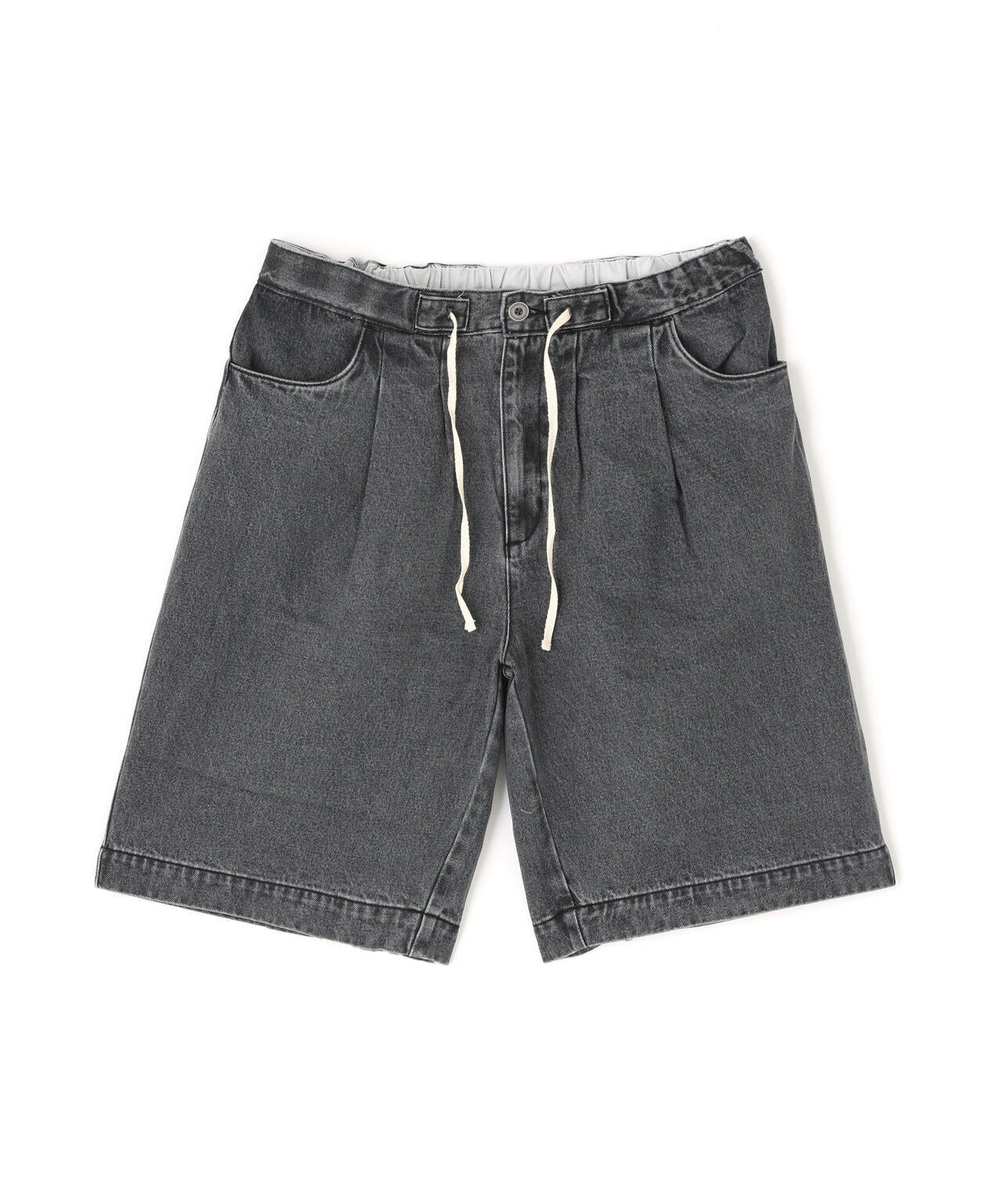 B omnivore/ビーオムニボー DENIM WIDE SHORTS デニムワイドショーツ