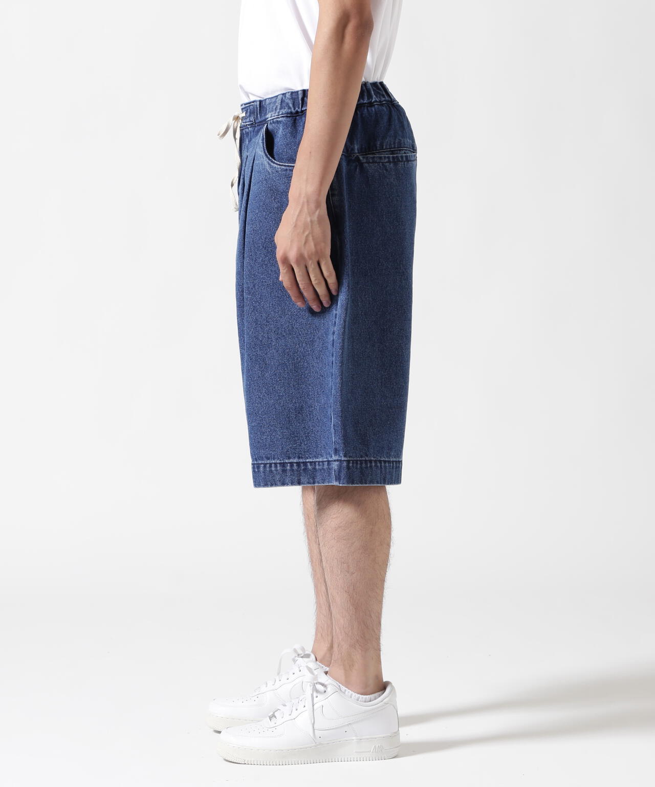 B omnivore/ビーオムニボー DENIM WIDE SHORTS デニムワイドショーツ