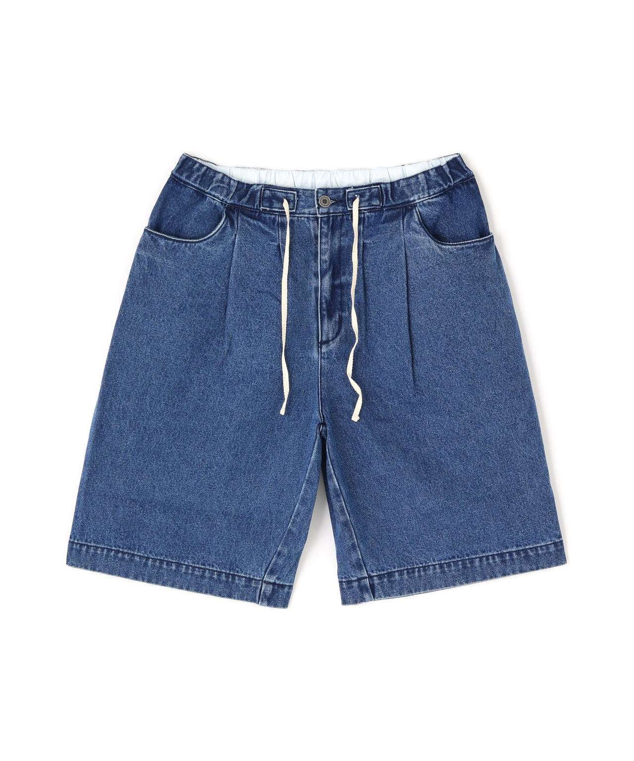 B omnivore/ビーオムニボー DENIM WIDE SHORTS デニムワイドショーツ