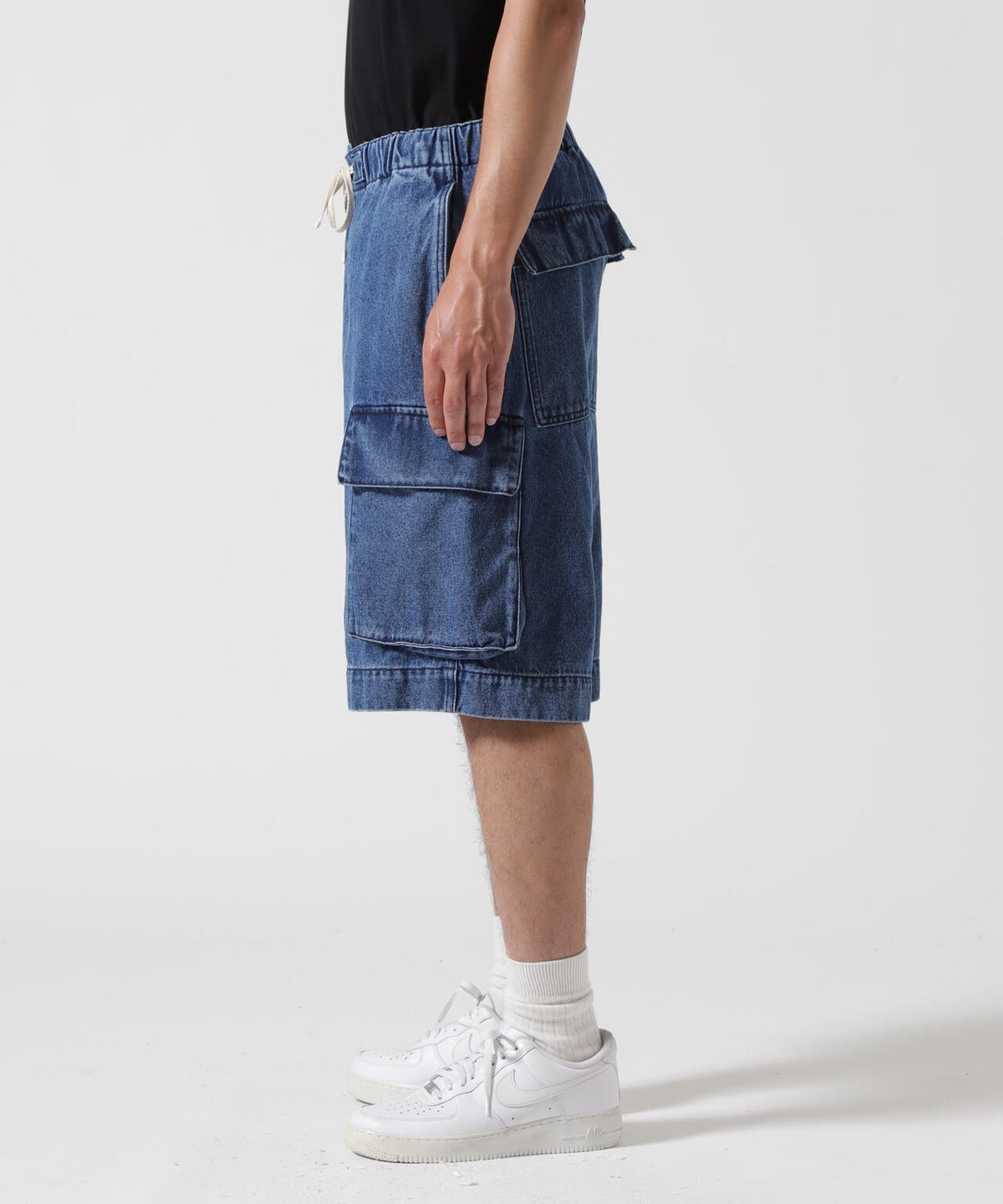 B omnivore/ビーオムニボー DENIM CARGO SHORTS デニムカーゴショーツ