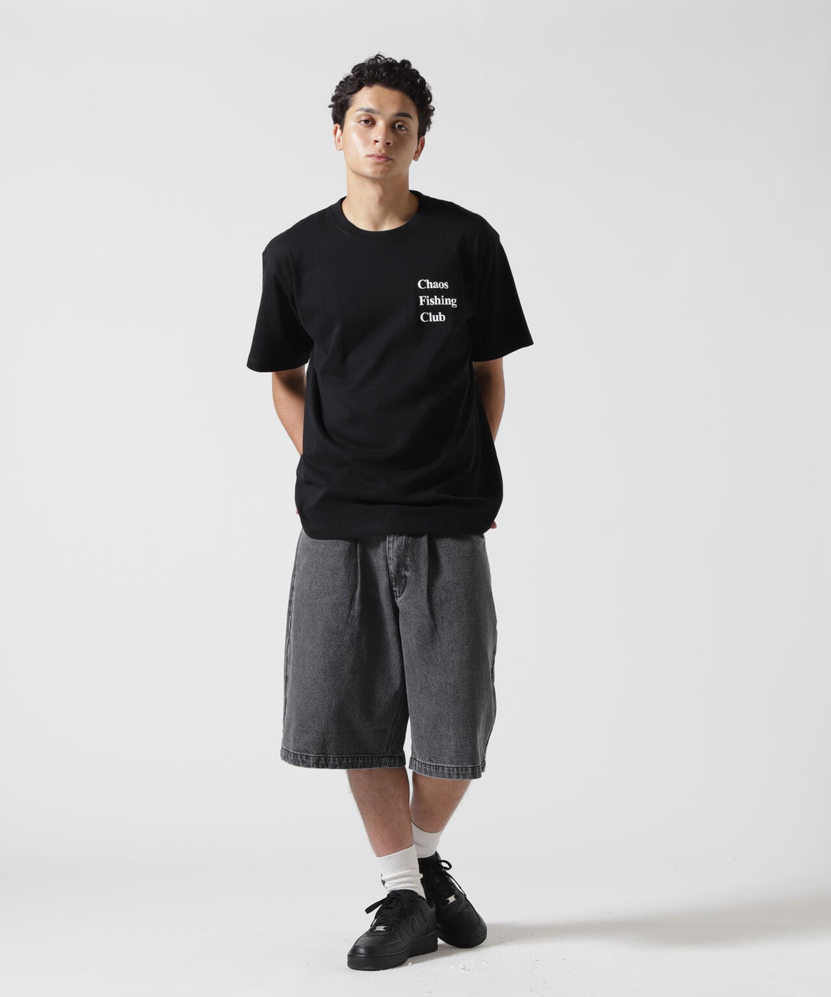 B omnivore/ビーオムニボー DENIM BELT SHORTS デニムベルトショーツ