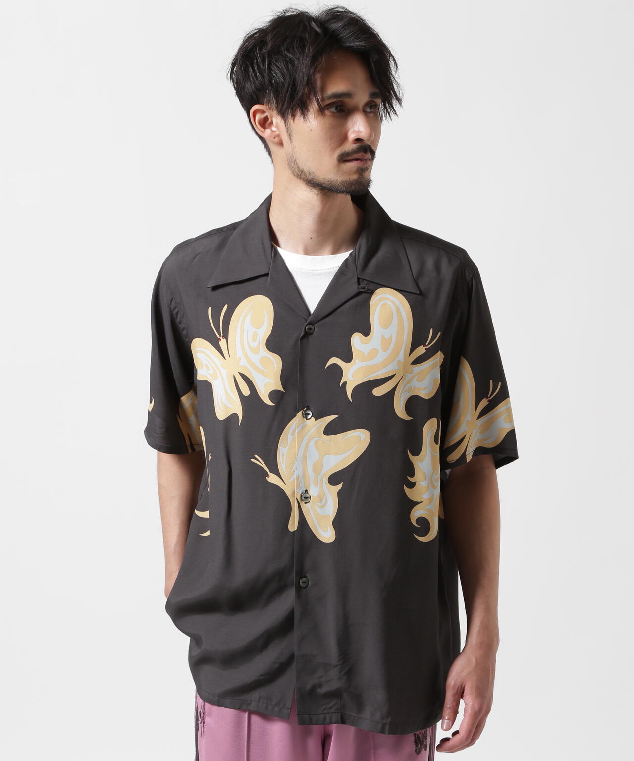 Needles x Kae Tanaka/ニードルズ×カエ タナカ S/S One-Up Shirt - KT Papillon