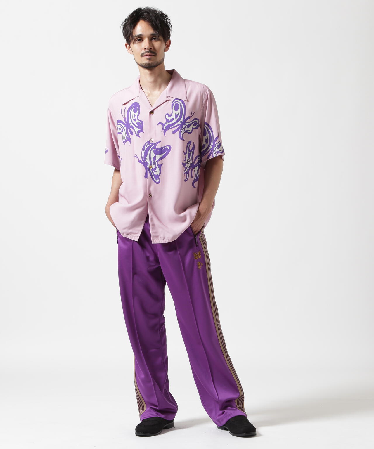 Needles x Kae Tanaka/ニードルズ×カエ タナカ S/S One-Up Shirt - KT Papillon
