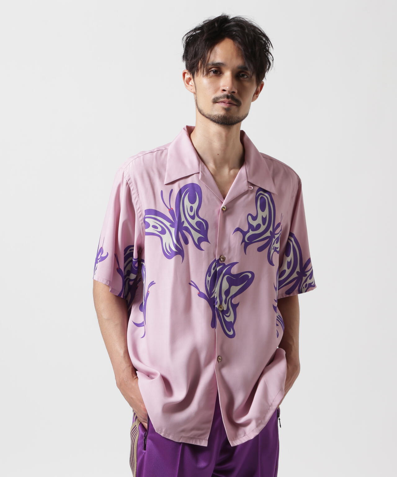 Needles x Kae Tanaka/ニードルズ×カエ タナカ S/S One-Up Shirt - KT Papillon