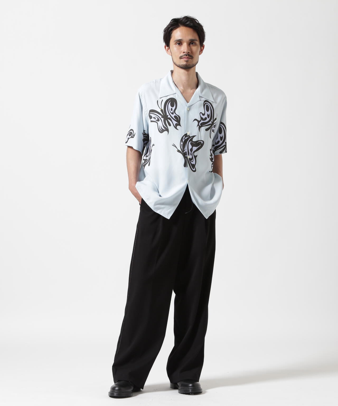 Needles x Kae Tanaka/ニードルズ×カエ タナカ S/S One-Up Shirt - KT Papillon