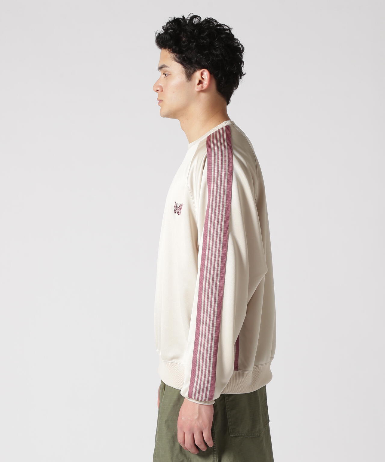 Needles/ニードルズ Track Crew Neck Sh-Poly Smooth