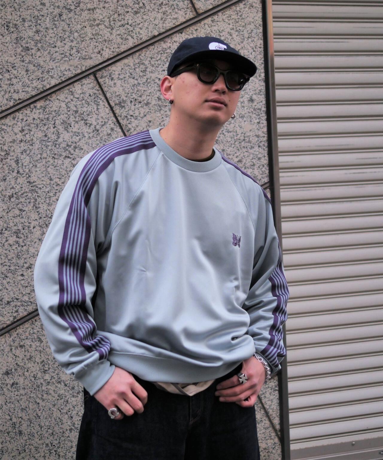 Needles/ニードルズ Track Crew Neck Sh-Poly Smooth