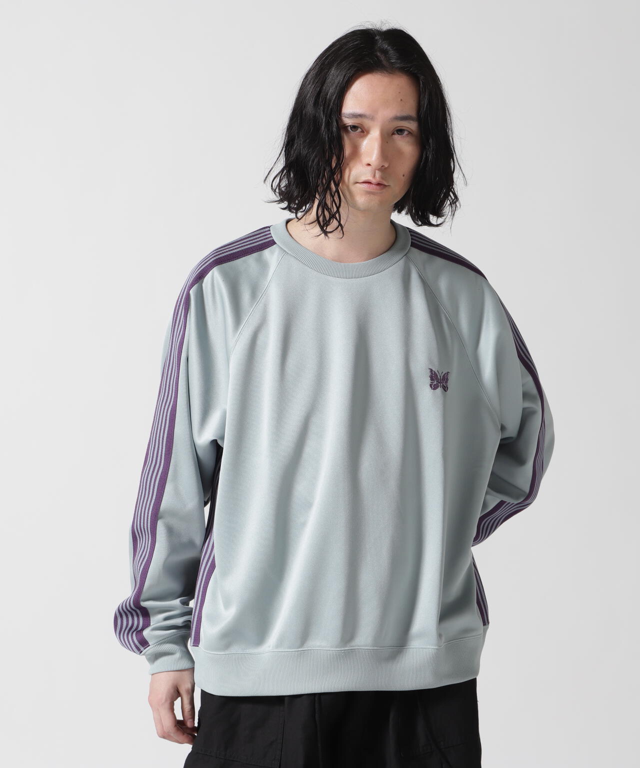 Needles/ニードルズ Track Crew Neck Sh-Poly Smooth