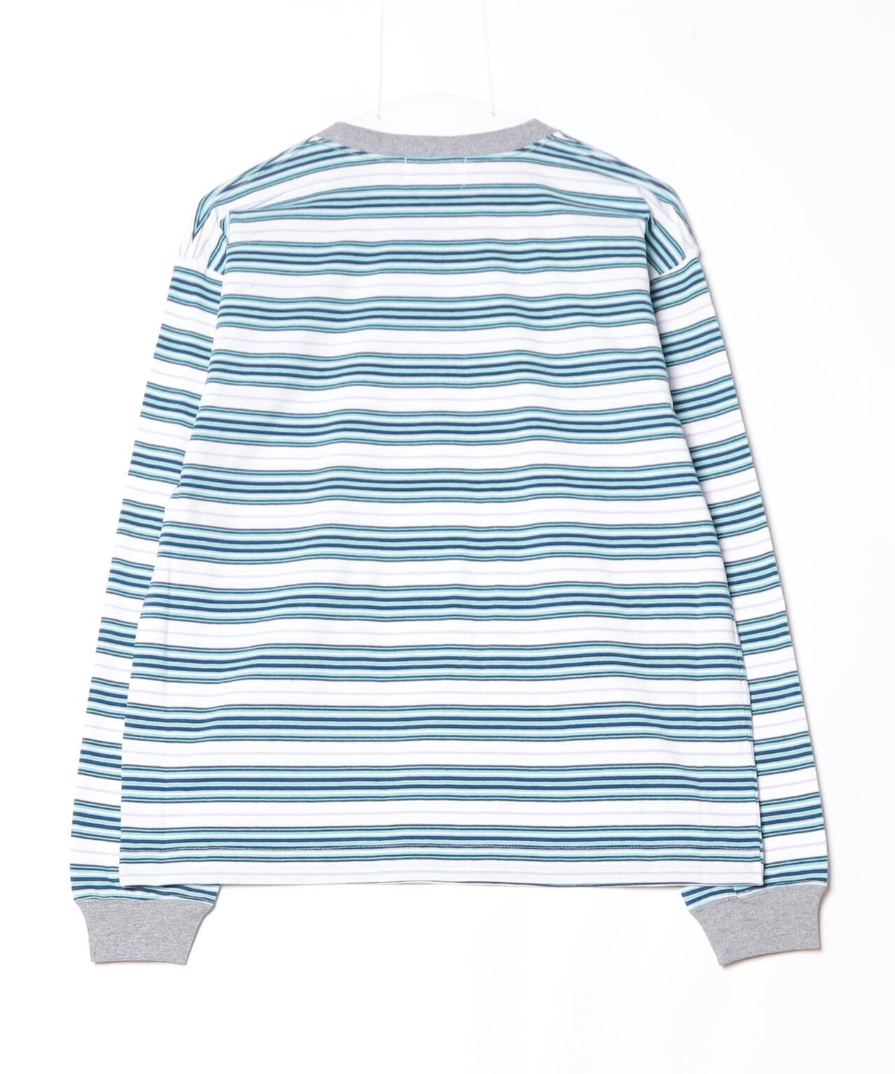 SOGLIA/ソリア OPEN END MULTI BORDER LS TEE ボーダーT