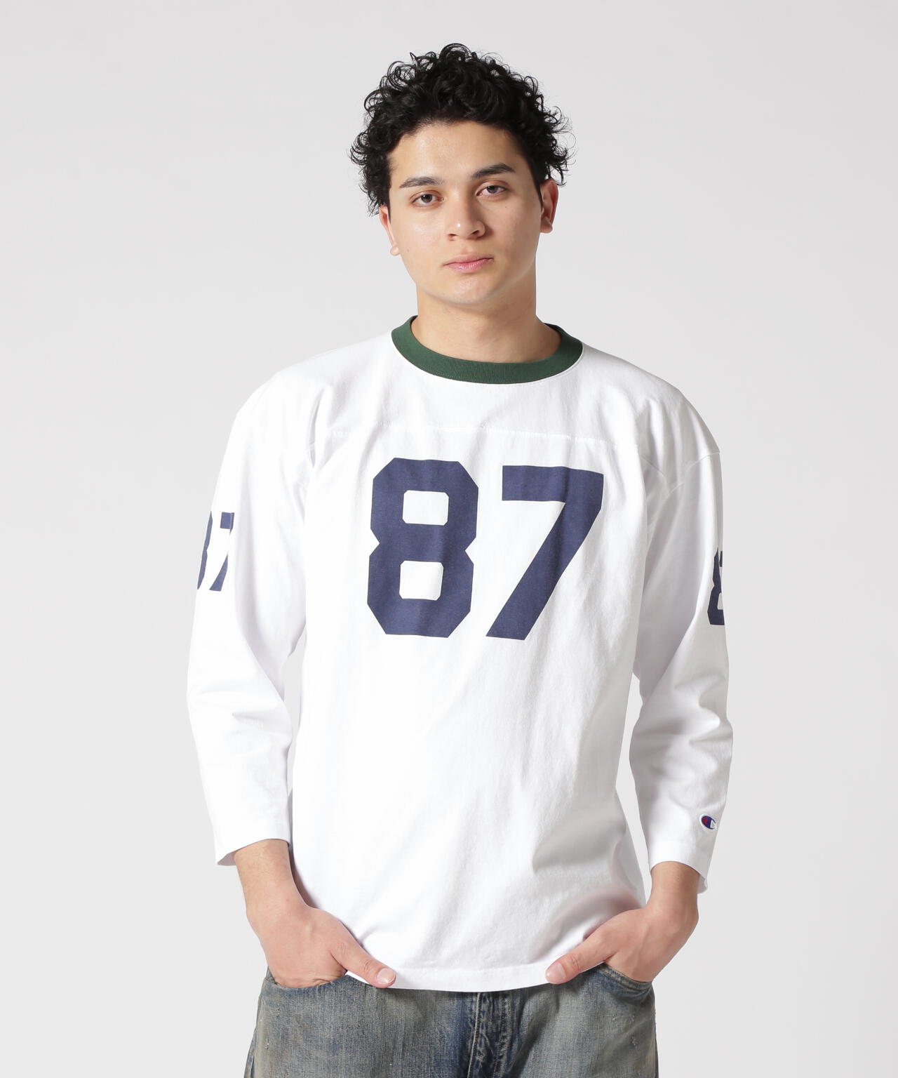Champion/チャンピオン 3/4 SLEEVE FOOTBALL T-SHIRT フットボール