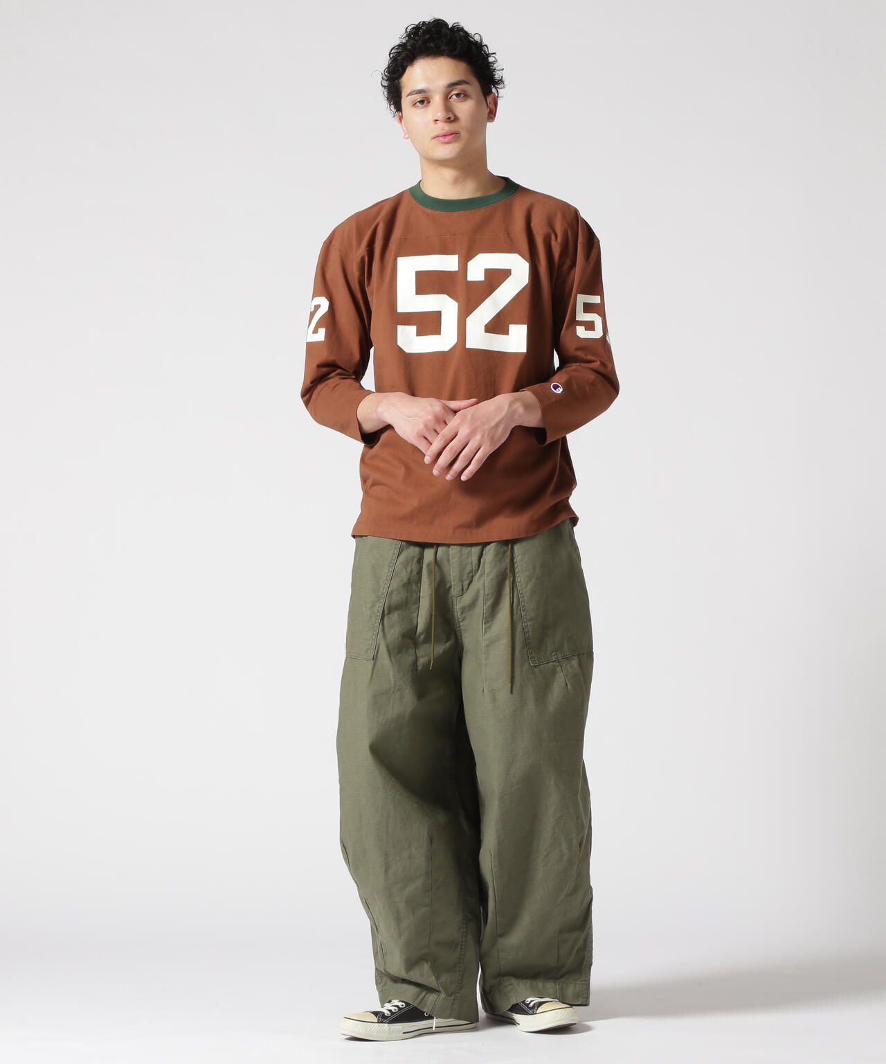 Champion/チャンピオン 3/4 SLEEVE FOOTBALL T-SHIRT フットボール