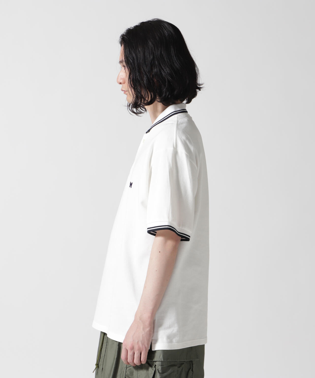 Needles/ニードルズ Shawl Collar S/S Polo Cotton Pique