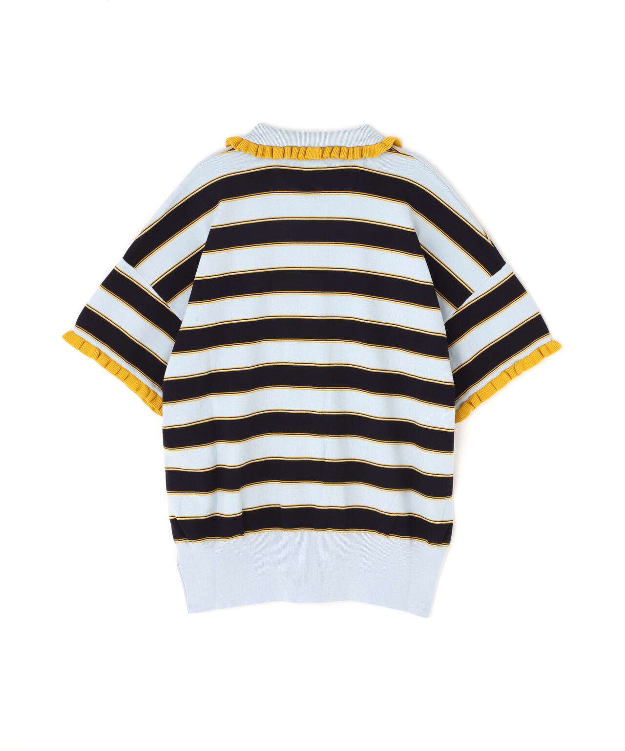 RHODOLIRION/ロドリリオン Frill Polo Sweater フリルポロセーター
