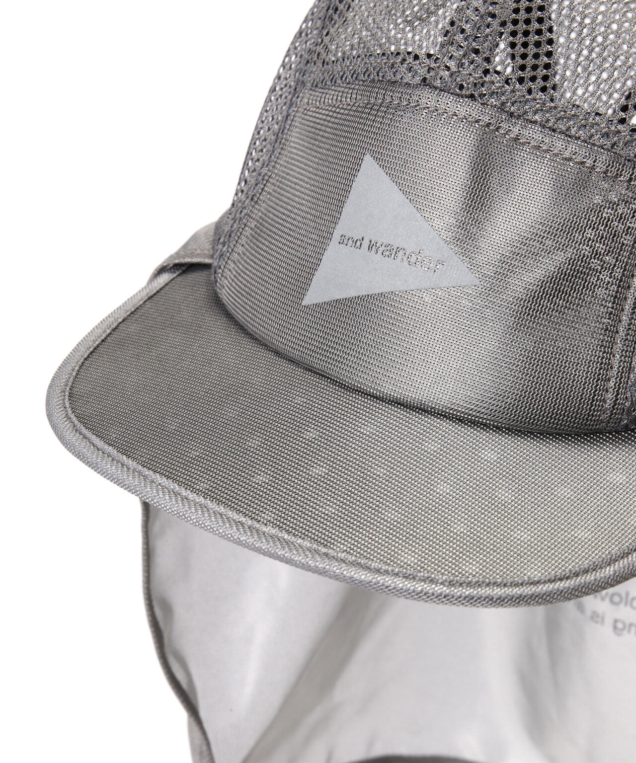 and wander/アンドワンダー silver mesh cap シルバーメッシュキャップ