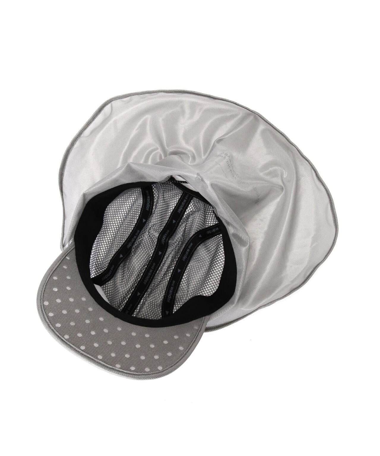 and wander/アンドワンダー silver mesh cap シルバーメッシュキャップ