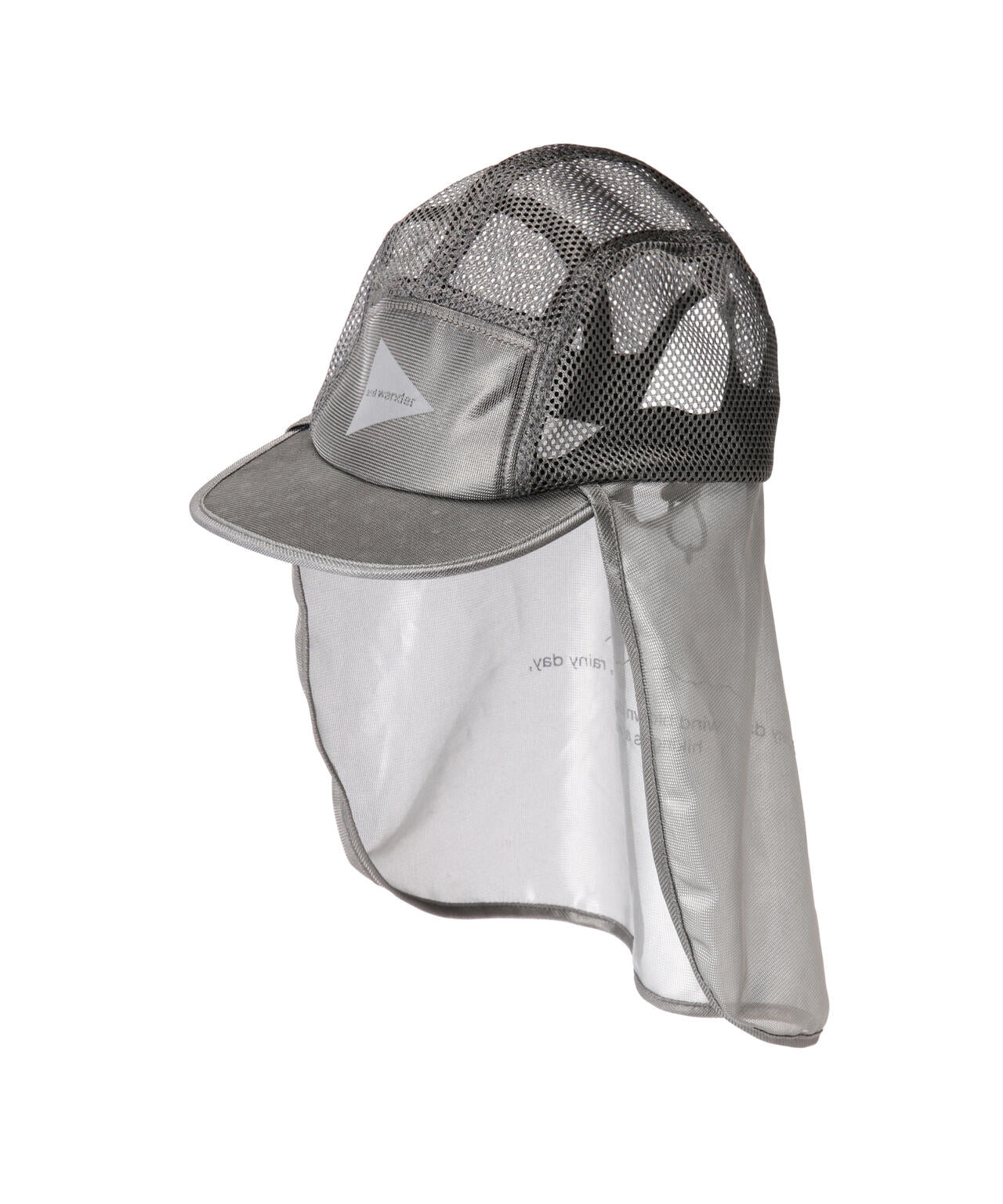 and wander/アンドワンダー silver mesh cap シルバーメッシュキャップ