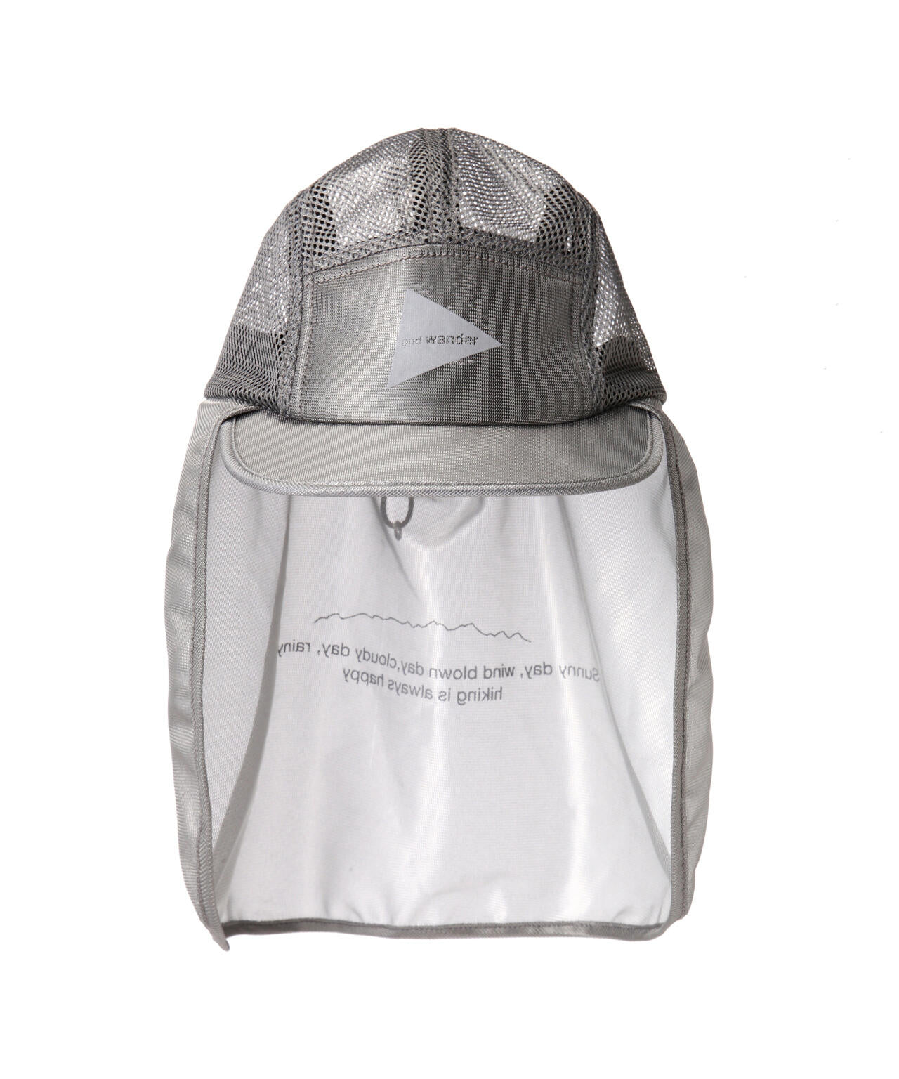 and wander/アンドワンダー silver mesh cap シルバーメッシュキャップ