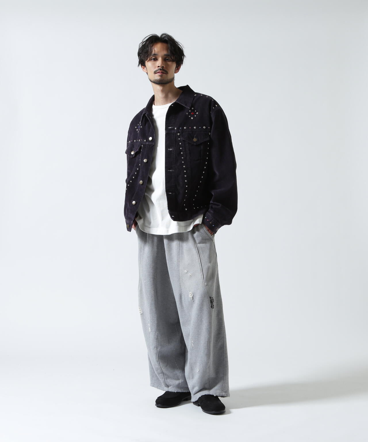 Needles/ニードルズ Deconstructed H.D. Sweat Pant - Cotton French Terry