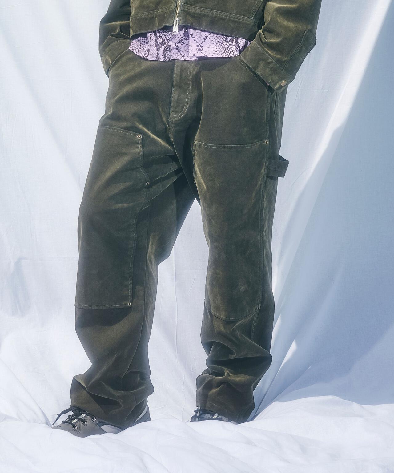 B omnivore/ビーオムニボー FLOCKY DENIM PANT フロッキーデニムパンツ