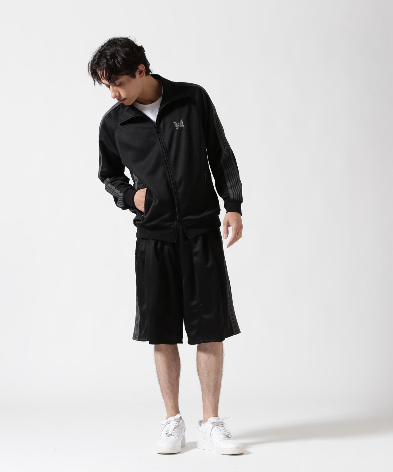 Needles/ニードルズ 別注H.D TRACK SHORTS - POLY SMOOTH