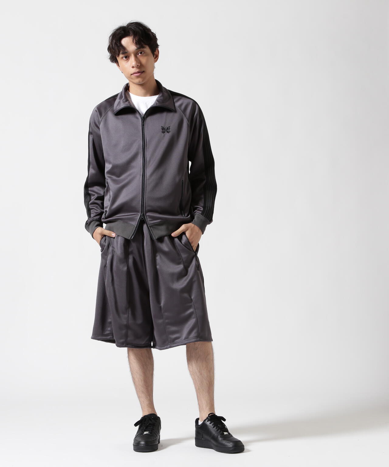 Needles/ニードルズ 別注H.D TRACK SHORTS - POLY SMOOTH