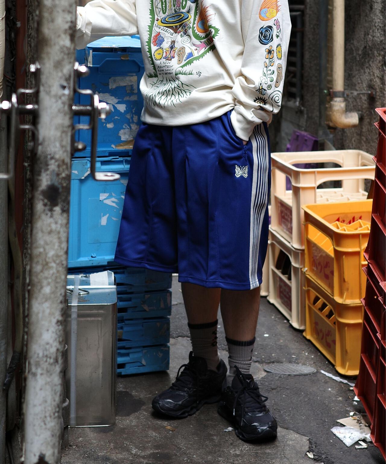 Needles/ニードルズ 別注H.D TRACK SHORTS - POLY SMOOTH