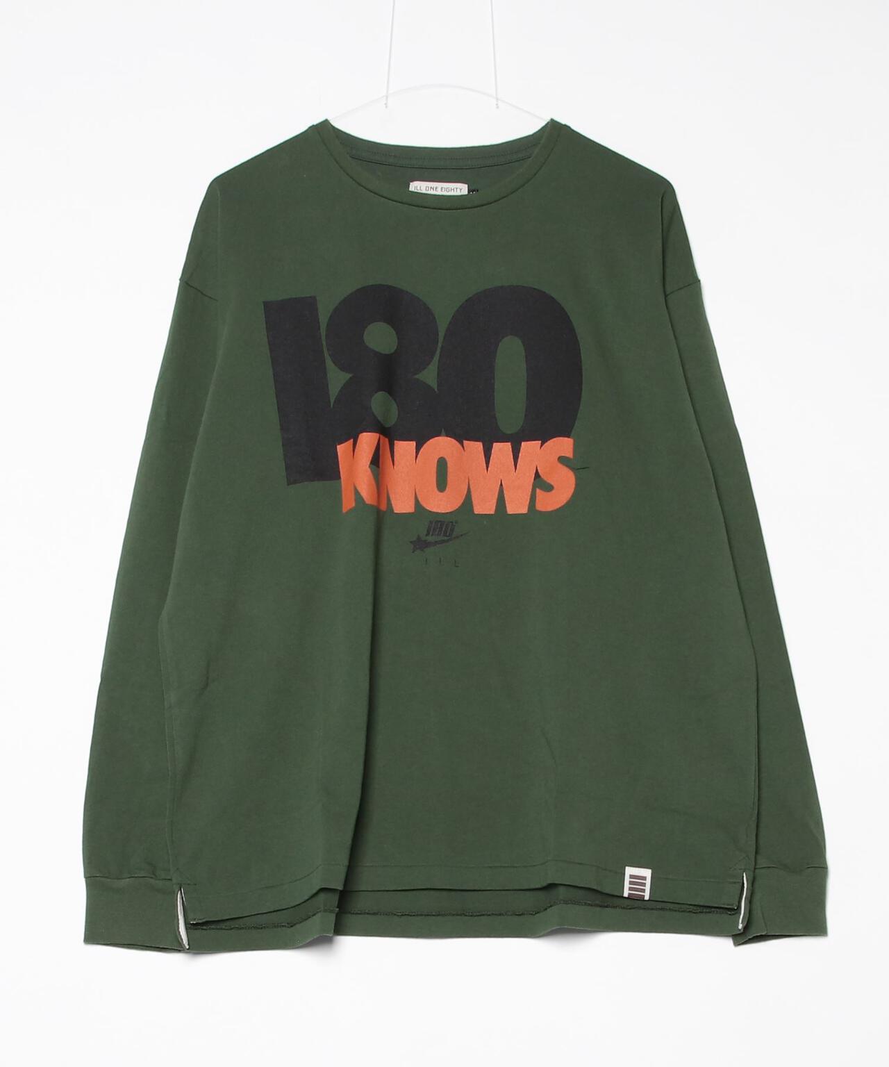 ILL ONE EIGHTY/イルワンエイティ 180 know L/S TEE
