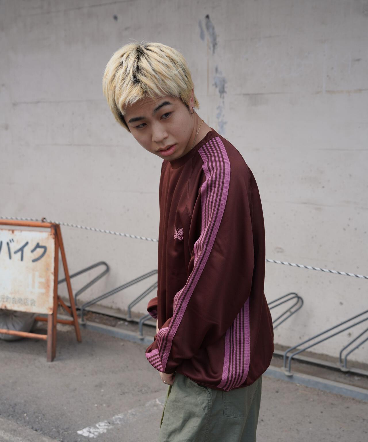 Needles/ニードルズ Track Crew Neck Shirt - Poly Smooth