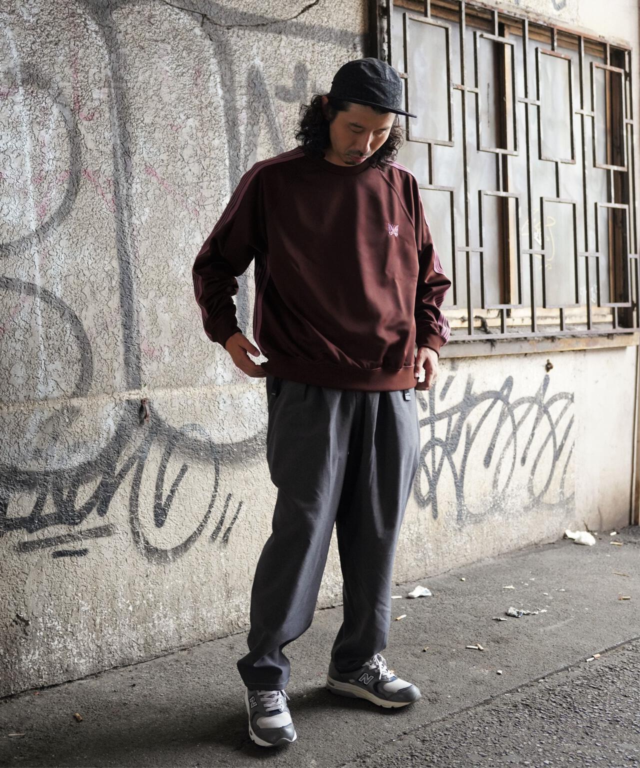 Needles/ニードルズ Track Crew Neck Shirt - Poly Smooth
