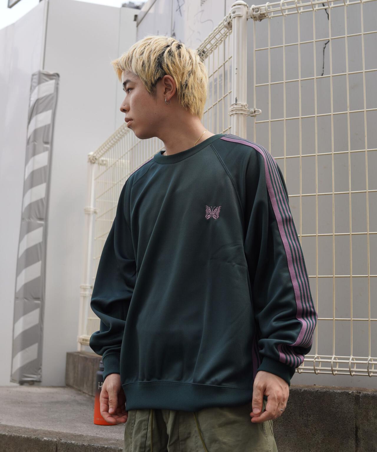 Needles/ニードルズ Track Crew Neck Shirt - Poly Smooth