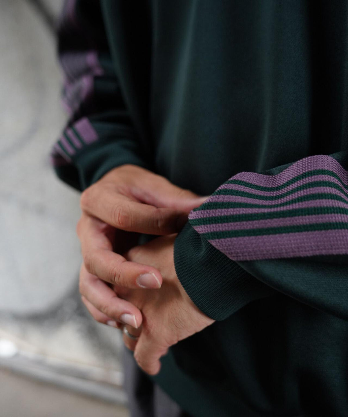 Needles/ニードルズ Track Crew Neck Shirt - Poly Smooth