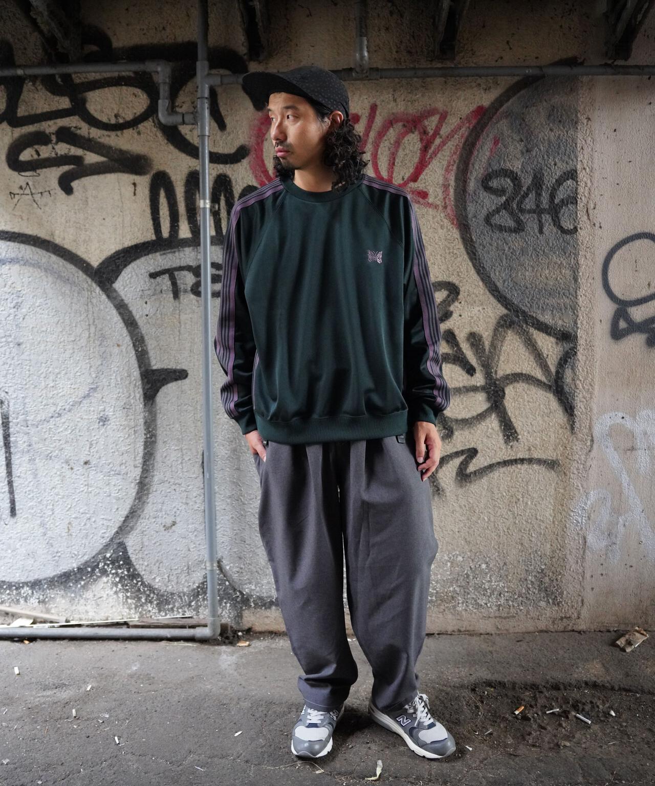 Needles/ニードルズ Track Crew Neck Shirt - Poly Smooth