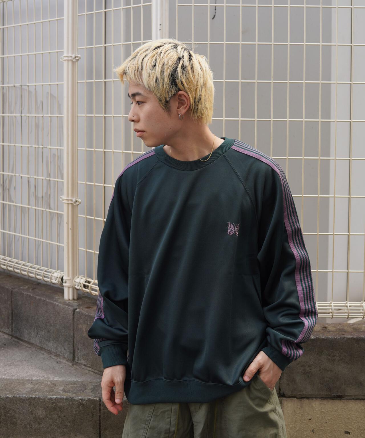 Needles/ニードルズ Track Crew Neck Shirt - Poly Smooth