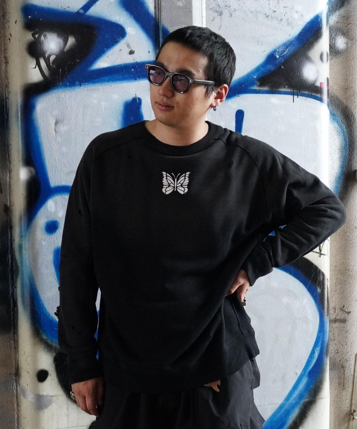 Needles/ニードルズ Deconstructed SweatShirt-FrenchTerry