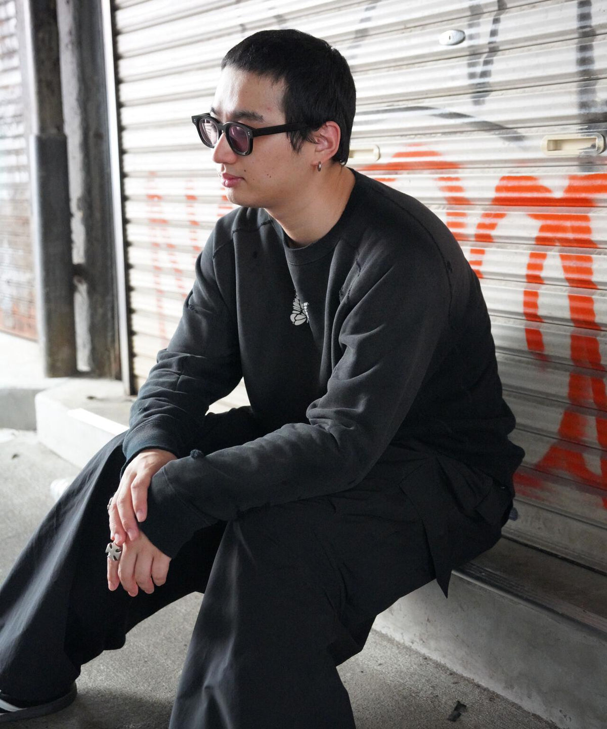 Needles/ニードルズ Deconstructed SweatShirt-FrenchTerry