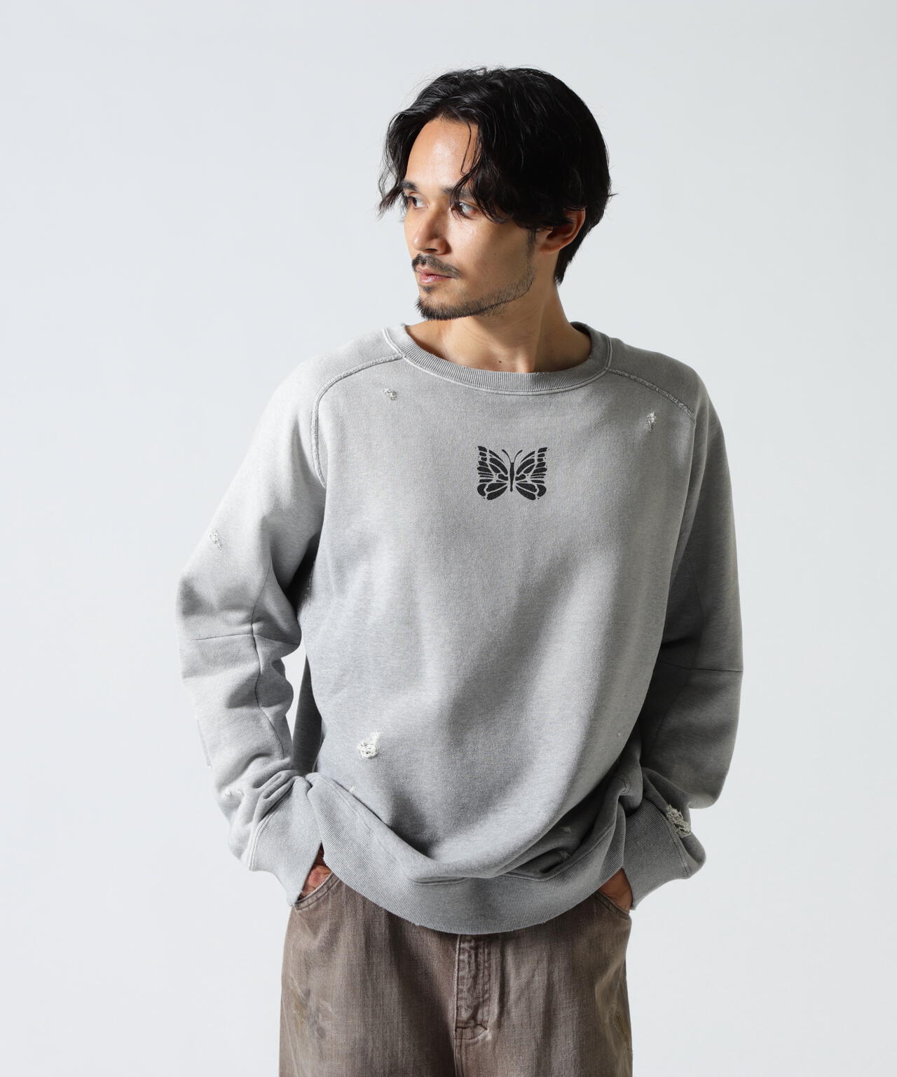 Needles/ニードルズ Deconstructed SweatShirt-FrenchTerry