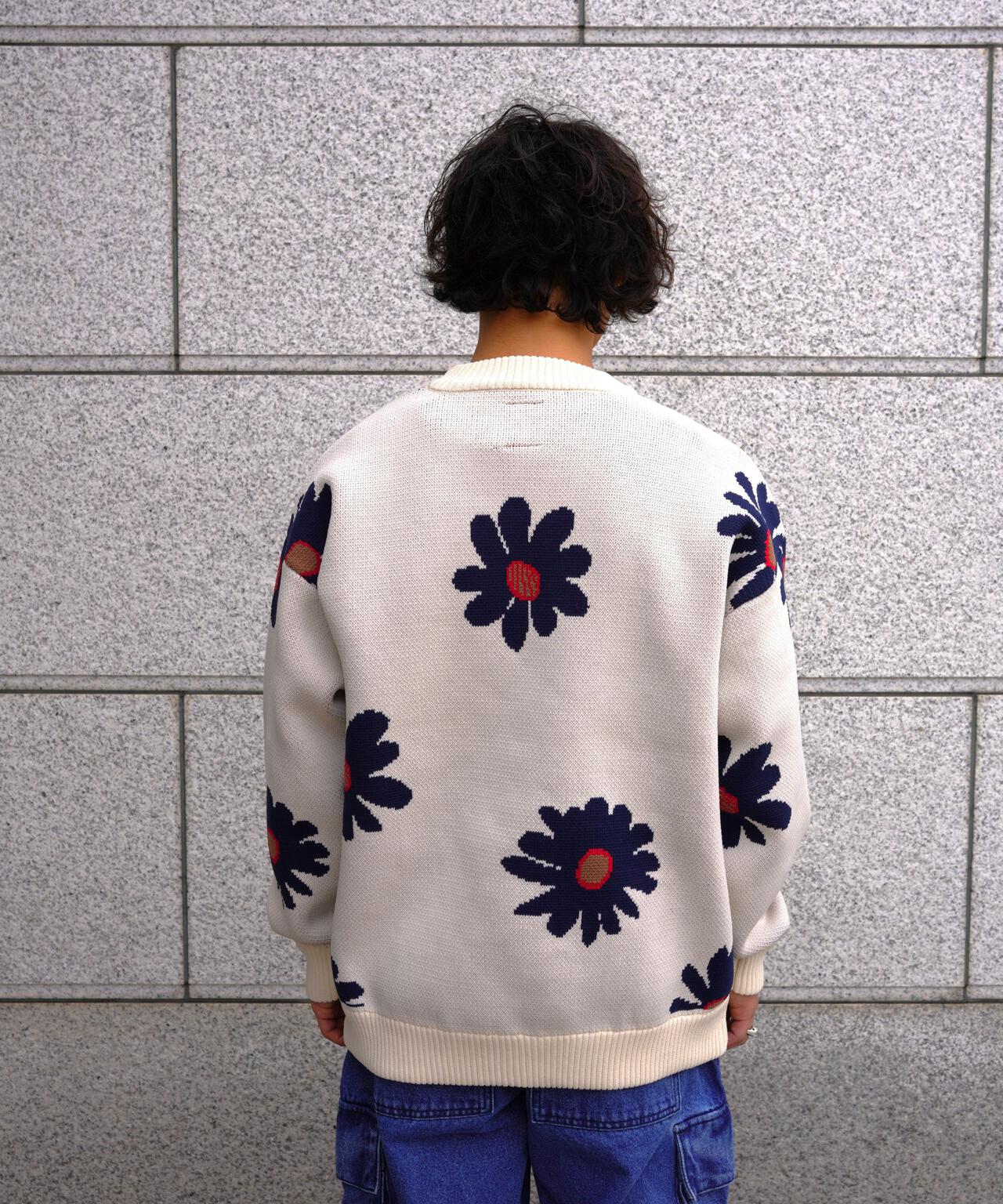 B omnivore/ビーオムニボー FLOWER KNIT TOP