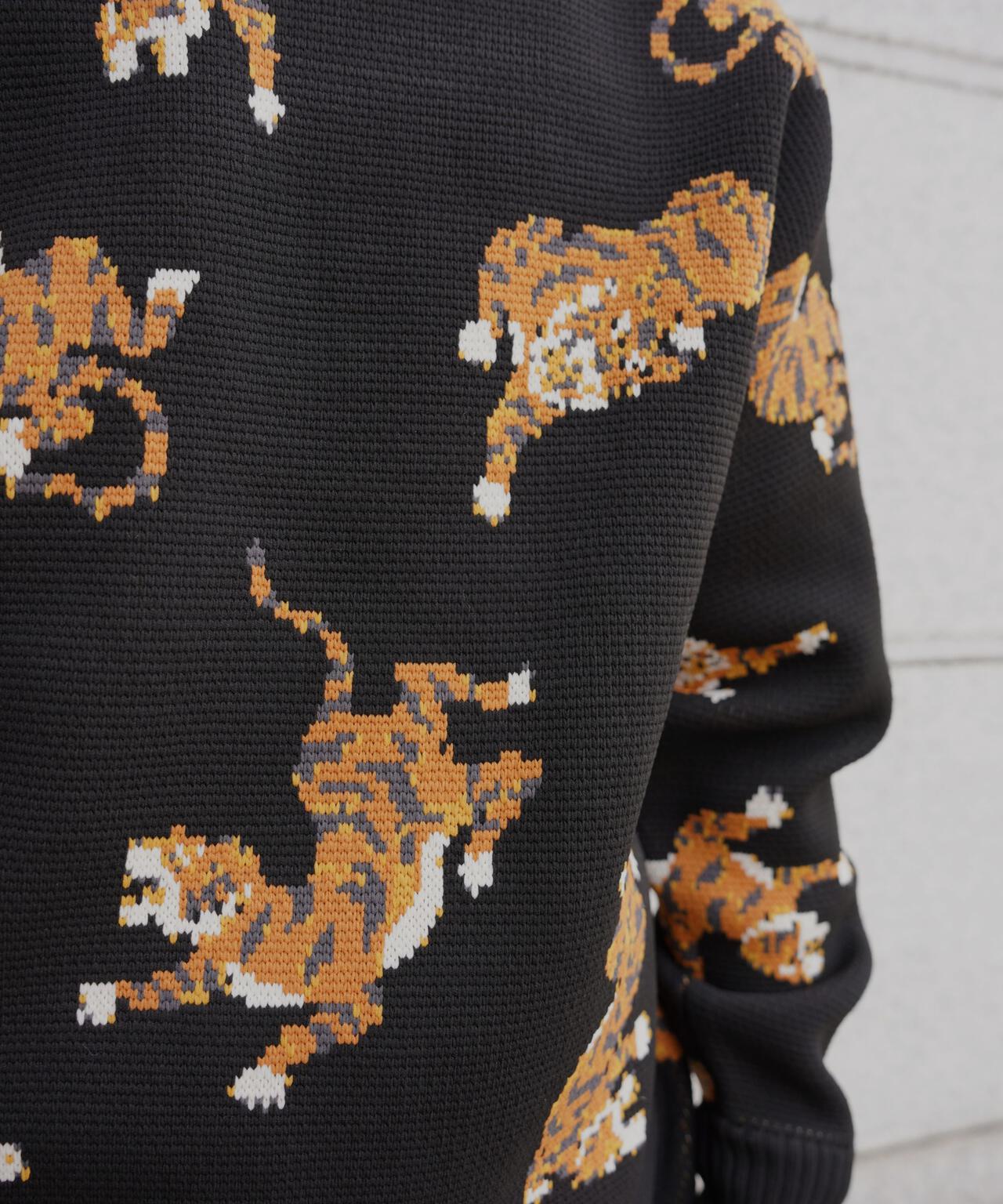 B omnivore/ビーオムニボー TIGER KNIT TOP