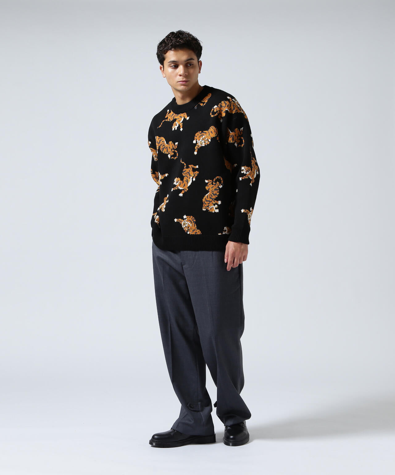 B omnivore/ビーオムニボー TIGER KNIT TOP